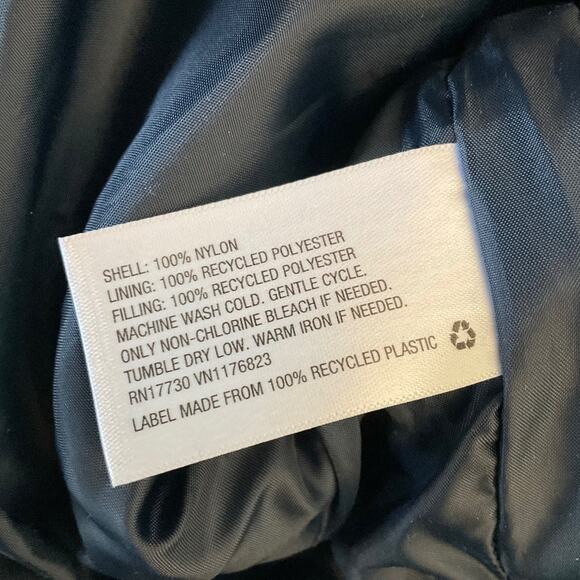 Goodfellow & Co. Green Quilted Soft puffer Full Zip Pockets Vest Warm athletic S - Picture 16 of 16